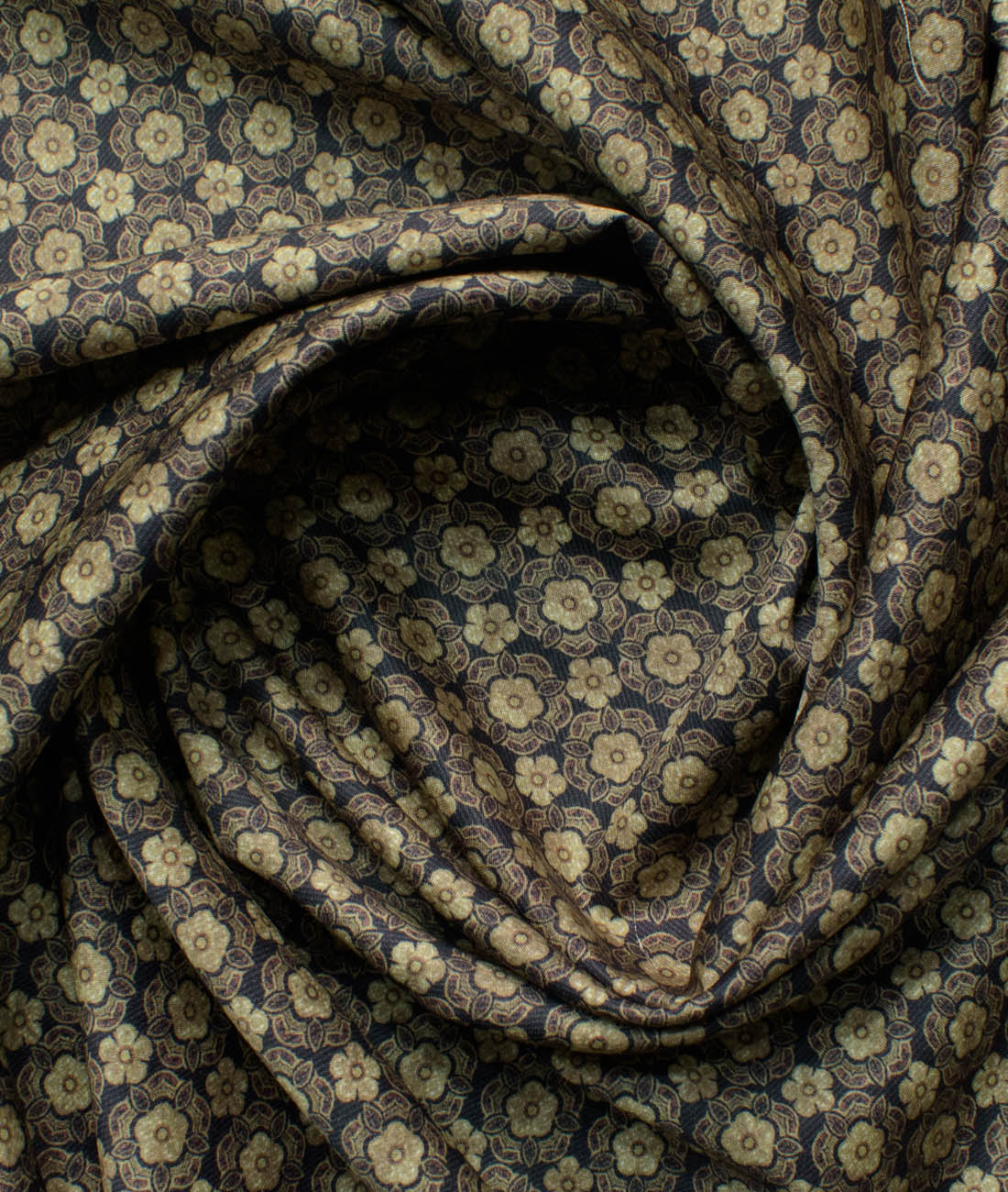 Nemesis Men's Giza Cotton Printed Unstitched Shirting Fabric (Brown)