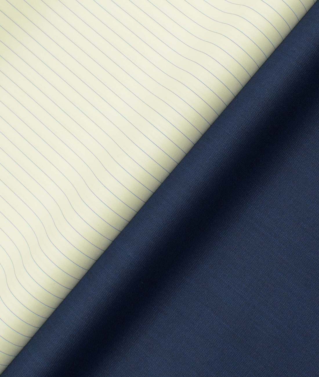 Buy Royal Blue Plain Unstitched Trouser Polycotton Pant Fabric for