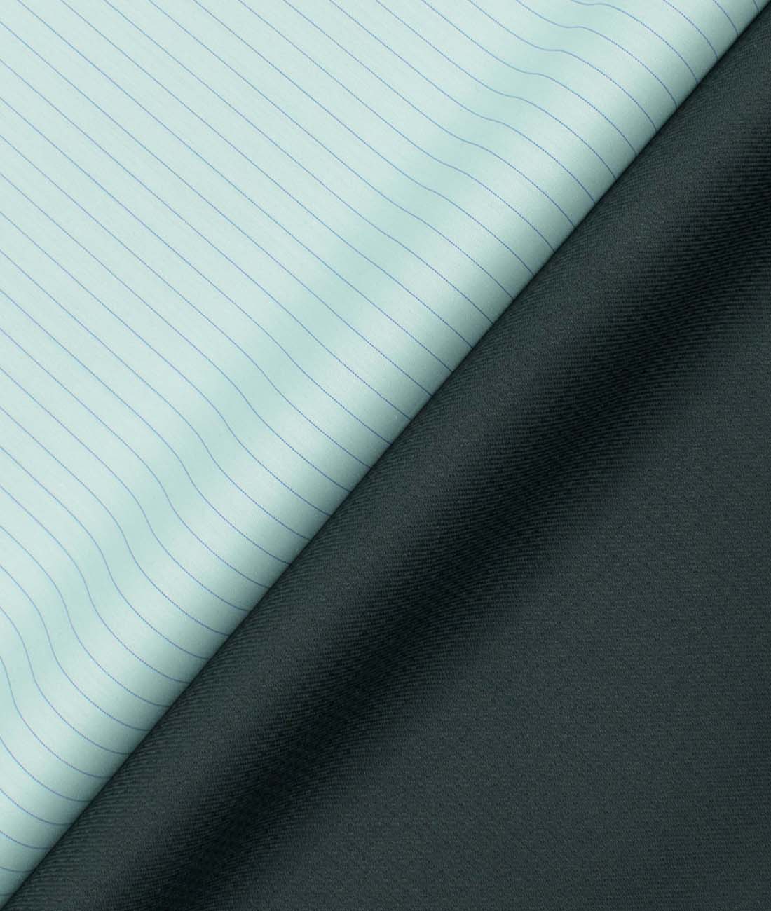 Buy Powder Blue Solid Trouser Fabric for Timeless Elegance