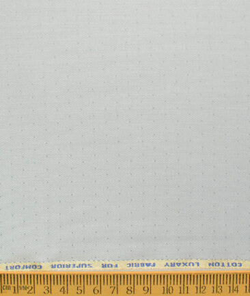 Nemesis Men's Bamboo Wrinkle Resistant Cotton Self Design 2.25 Meter Unstitched Shirting Fabric (Silver Grey)