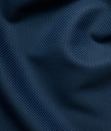 Absoluto Men's Terry Rayon  Structured  Unstitched Suiting Fabric (Aegean Blue)