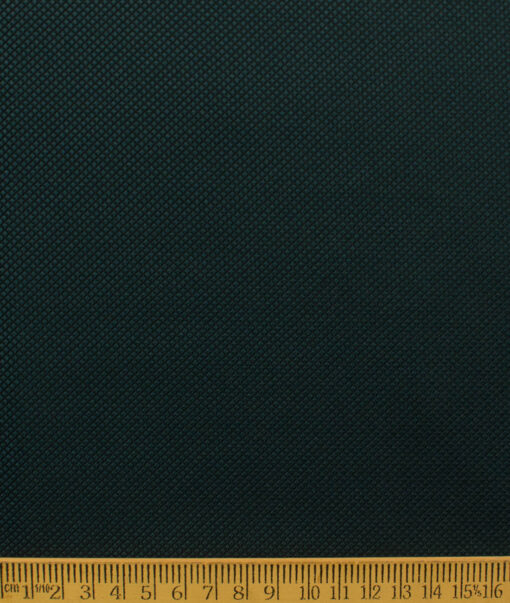 Absoluto Men's Terry Rayon  Structured  Unstitched Suiting Fabric (Dark Pine Green) - Image 7