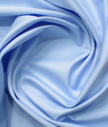Birla Century Men's 70's Giza Cotton Solids  Unstitched Shirting Fabric (Sky Blue)
