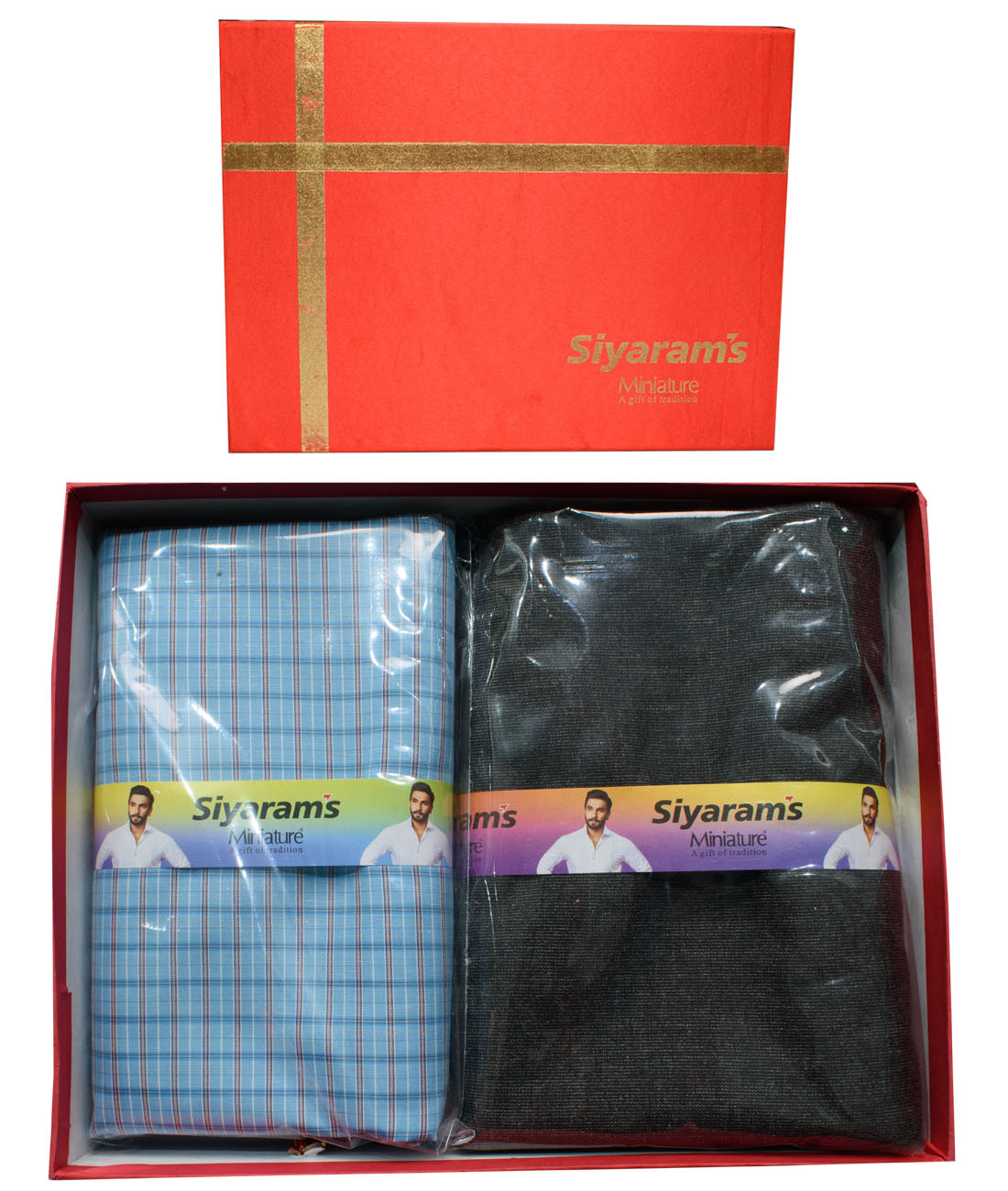 Siyaram's Polyester Viscose Unstitched Shirt And Trousers Fabric Set for  men combo Free Size ARG-14001