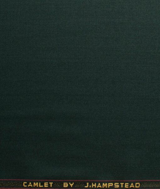 J.Hampstead Men's Terry Rayon  Solids  Unstitched Suiting Fabric (Dark Pine Green) - Image 7