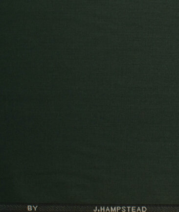 J.Hampstead Men's Terry Rayon  Solids  Unstitched Suiting Fabric (Dark Pine Green) - Image 7