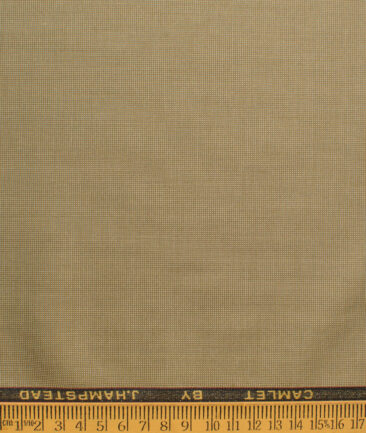 J.Hampstead Men's Terry Rayon  Structured  Unstitched Suiting Fabric (Khakhi Brown) - Image 7