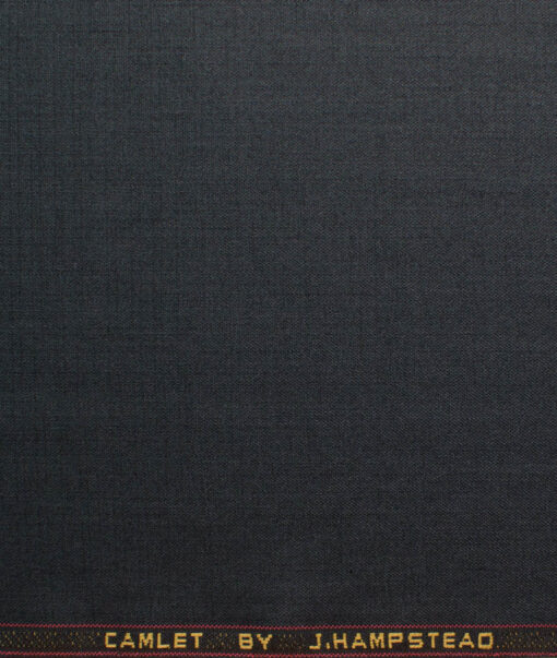 J.Hampstead Men's Terry Rayon  Self Design  Unstitched Suiting Fabric (Lead Grey) - Image 7