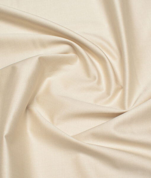 Soktas Men's 120/2 Egyptian Cotton Structured  Unstitched Shirting Fabric (Beige) - Image 3