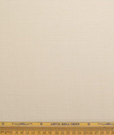 Soktas Men's 120/2 Egyptian Cotton Structured  Unstitched Shirting Fabric (Beige) - Image 4