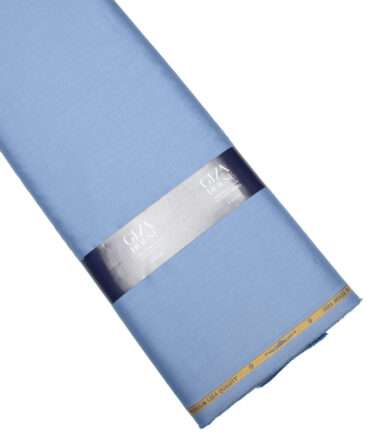 Soktas Men's 120/2 Giza Cotton Structured  Unstitched Shirting Fabric (Blue) - Image 5