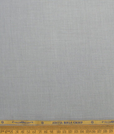 Soktas Men's 120/2 Egyptian Cotton Structured  Unstitched Shirting Fabric (Grey) - Image 4