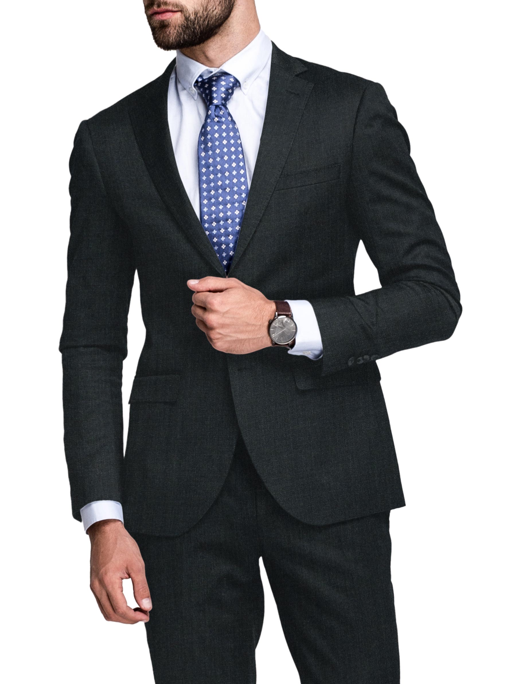OCM Men's Wool Checks Medium & Soft Unstitched Tweed Jacketing & Blazer  Fabric (Dark Blue) | Fabric, Tweed jacket, Checks