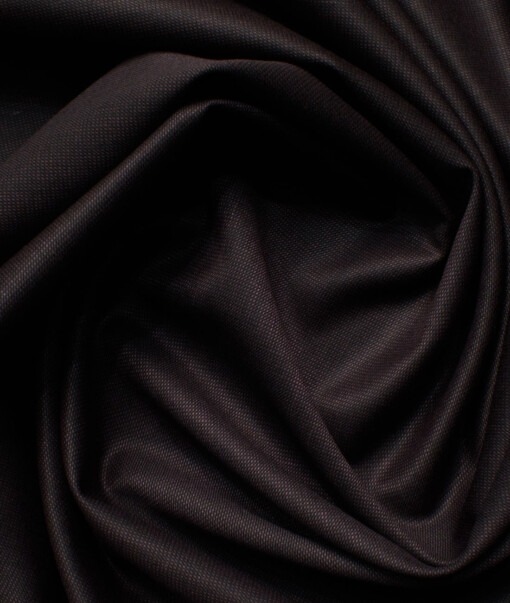 Raymond Men's 20% Wool  Structured  Unstitched Suiting Fabric (Dark Wine)