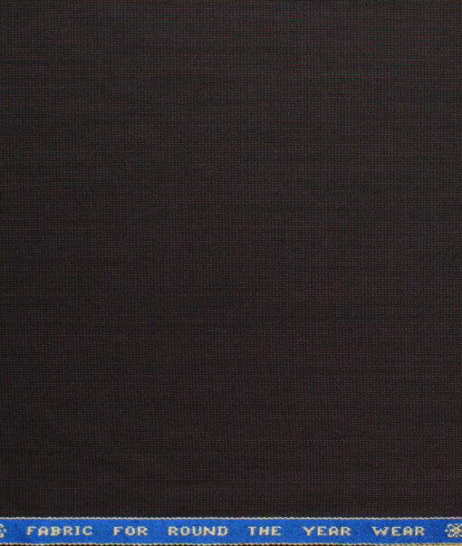 Raymond Men's 20% Wool  Structured  Unstitched Suiting Fabric (Dark Wine) - Image 6