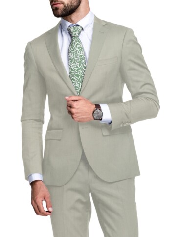 Raymond Men's 20% Wool  Structured  Unstitched Suiting Fabric (Pistachios Green)