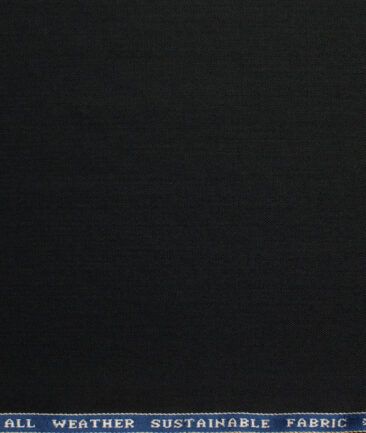 Raymond Men's 20% Wool  Solids  Unstitched Suiting Fabric (Black) - Image 6