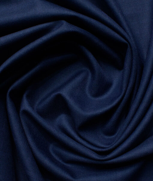 Raymond Men's 20% Wool  Checks  Unstitched Suiting Fabric (Dark Royal Blue)