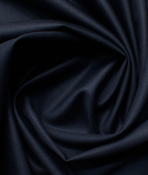 Raymond Men's 35% Wool  Solids  Unstitched Suiting Fabric (Dark Blue)