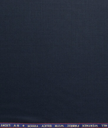 Raymond Techno Smart Men's 35% Wool  Solids  Unstitched Suiting Fabric (Dark Blue) - Image 6