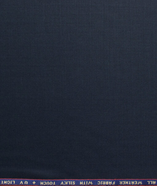 Raymond Techno Smart Men's 35% Wool  Solids  Unstitched Suiting Fabric (Dark Blue) - Image 6