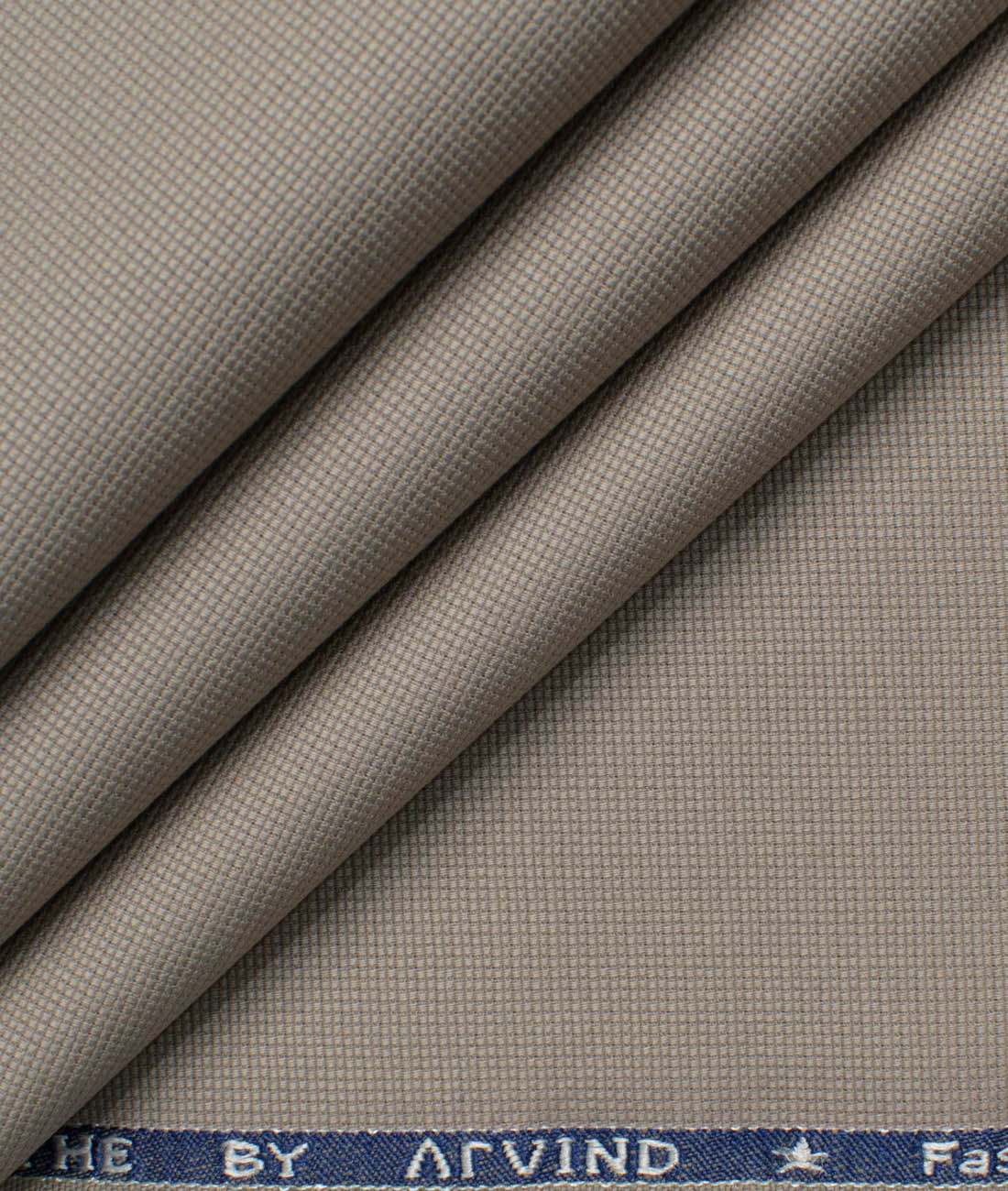 Italian Large Check Cotton Trouser Fabric | Time of Life - Beige