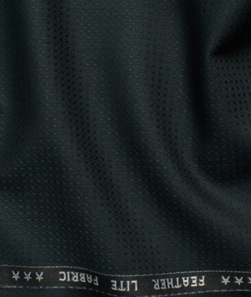 Raymond Men's Terry Rayon  Structured  Unstitched Suiting Fabric (Dark Green)