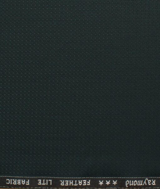 Raymond Men's Terry Rayon  Structured  Unstitched Suiting Fabric (Dark Green)