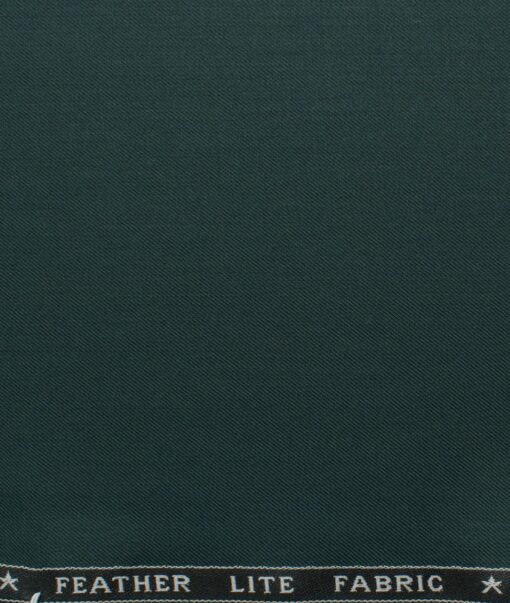 Raymond Men's Terry Rayon  Solids  Unstitched Suiting Fabric (Dark Pine Green)