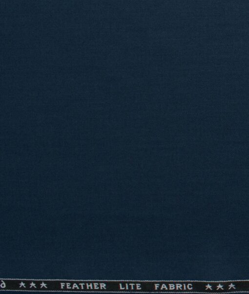 Raymond Men's Terry Rayon  Solids  Unstitched Suiting Fabric (Dark Argean Blue)