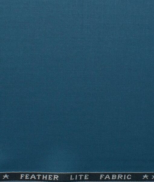 Raymond Men's Terry Rayon  Solids  Unstitched Suiting Fabric (Ocean Blue)