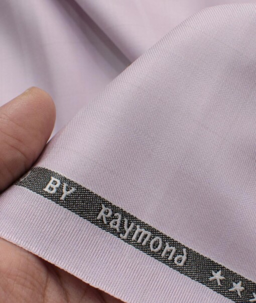 Raymond Men's Terry Rayon  Checks  Unstitched Suiting Fabric (Lavender Pink)