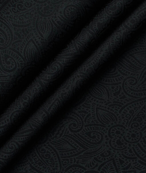 Blazer or Indowestern Ethnic Fabric (Black)