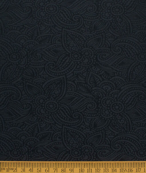 Blazer or Indowestern Ethnic Fabric (Dark Navy Blue)