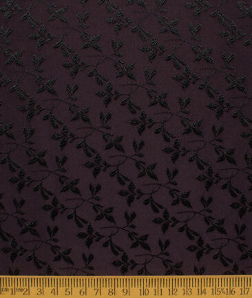 Blazer or Indowestern Ethnic Fabric (Dark Wine)