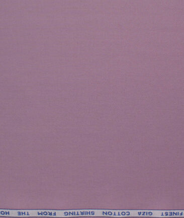 Burgoyne Men's Giza Cotton Solids  Unstitched Shirting Fabric (Bouquet Purple)
