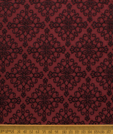 Blazer or Indowestern Ethnic Fabric (Maroon)