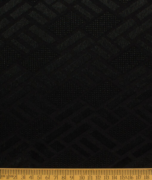 Blazer or Indowestern Ethnic Fabric (Black)