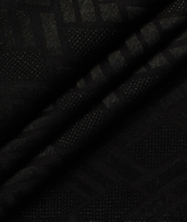 Blazer or Indowestern Ethnic Fabric (Black)