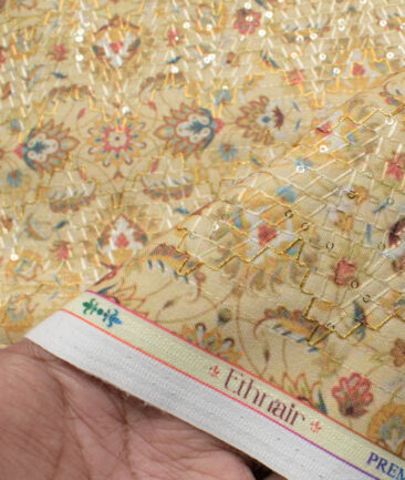 Blazer or Indowestern Ethnic Fabric (Cream)