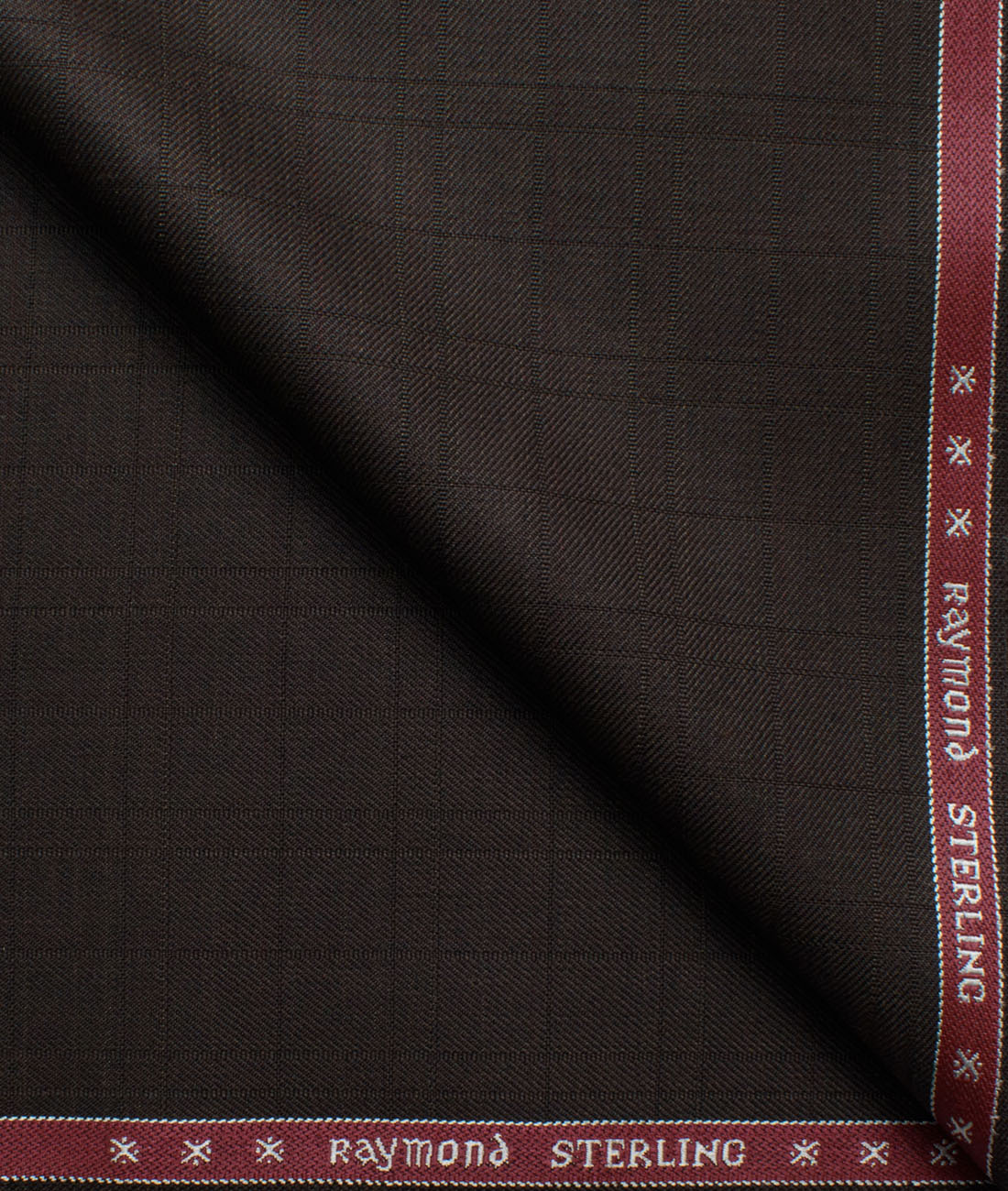 Raymond Men's Polyester Viscose Checks Unstitched Suiting Fabric (Dark Brown) Raymond Men's Polyester Viscose Checks Unstitched Suiting Fabric (Dark Brown)