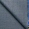 Raymond Men's Polyester Viscose  Checks  Unstitched Suiting Fabric (Greyish Blue)