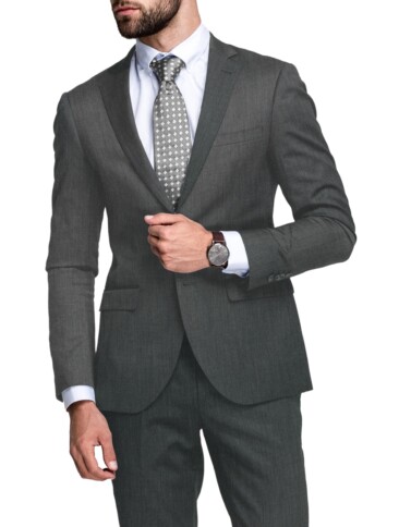 Raymond Men's 20% Wool  Structured  Unstitched Suiting Fabric (Grey)