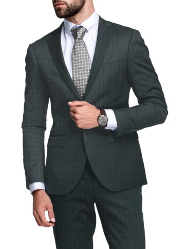 Raymond Men's 18% Wool  Checks  Unstitched Suiting Fabric (Grey)