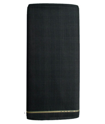 Raymond Men's 100% Wool Super 100's Checks  Unstitched Suiting Fabric (Dark Grey) - Image 6