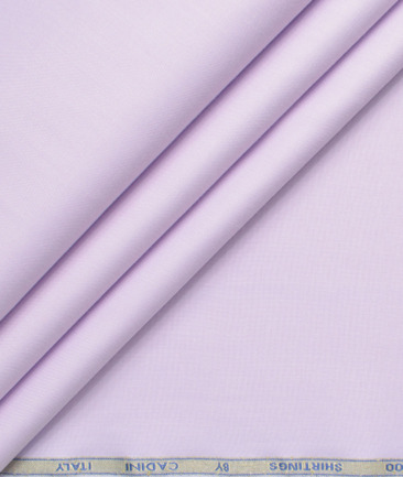 Cadini Men's Bamboo Micro Solids  Unstitched Shirting Fabric (Lavander Purple)