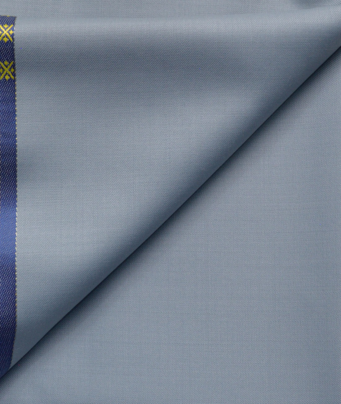 Cavalero Men's 50% Wool Super 120's Solids Unstitched Trouser Fabric (Stone Blue) Cavalero Men's 50% Wool Super 120's Solids Unstitched Trouser Fabric (Stone Blue)