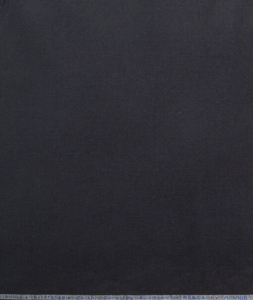 Arvind Tresca Men's Cotton Striped  Unstitched Stretchable Corduroy Trouser Fabric (Dark Grey) - Image 4
