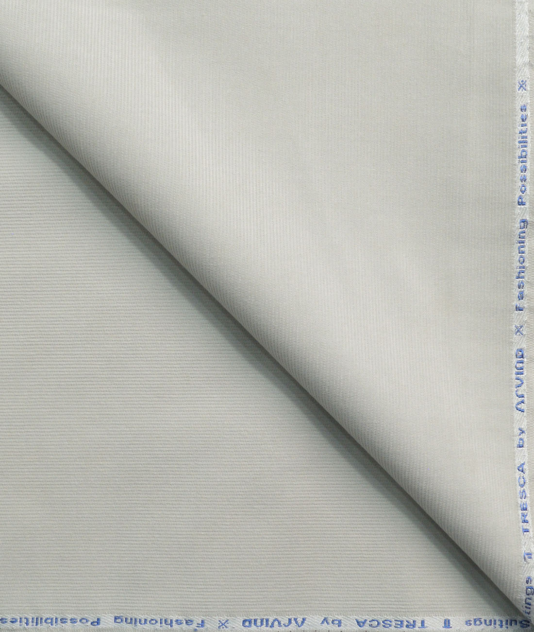 Arvind Tresca Men's Cotton Striped Unstitched Stretchable Corduroy Trouser Fabric (Light Grey) Arvind Tresca Men's Cotton Striped Unstitched Stretchable Corduroy Trouser Fabric (Light Grey)