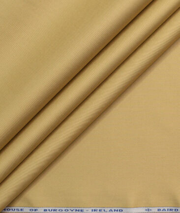 Arvind Men's Cotton Solids  Unstitched Stretchable Trouser Fabric (Khakhi Brown)